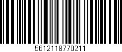 Código de barras (EAN, GTIN, SKU, ISBN): '5612118770211'
