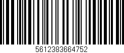 Código de barras (EAN, GTIN, SKU, ISBN): '5612383664752'