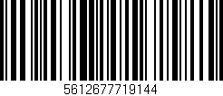 Código de barras (EAN, GTIN, SKU, ISBN): '5612677719144'