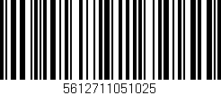 Código de barras (EAN, GTIN, SKU, ISBN): '5612711051025'