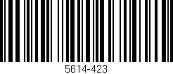 Código de barras (EAN, GTIN, SKU, ISBN): '5614-423'