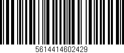 Código de barras (EAN, GTIN, SKU, ISBN): '5614414602429'