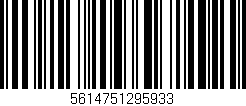 Código de barras (EAN, GTIN, SKU, ISBN): '5614751295933'
