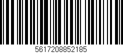 Código de barras (EAN, GTIN, SKU, ISBN): '5617208852185'