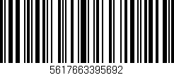 Código de barras (EAN, GTIN, SKU, ISBN): '5617663395692'