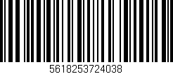 Código de barras (EAN, GTIN, SKU, ISBN): '5618253724038'