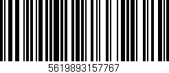Código de barras (EAN, GTIN, SKU, ISBN): '5619893157767'