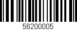 Código de barras (EAN, GTIN, SKU, ISBN): '56200005'