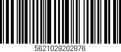 Código de barras (EAN, GTIN, SKU, ISBN): '5621029202876'