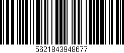 Código de barras (EAN, GTIN, SKU, ISBN): '5621843948677'