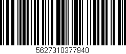 Código de barras (EAN, GTIN, SKU, ISBN): '5627310377940'