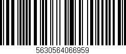 Código de barras (EAN, GTIN, SKU, ISBN): '5630564066959'
