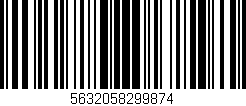 Código de barras (EAN, GTIN, SKU, ISBN): '5632058299874'