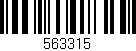 Código de barras (EAN, GTIN, SKU, ISBN): '563315'