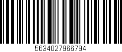 Código de barras (EAN, GTIN, SKU, ISBN): '5634027966794'