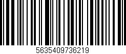 Código de barras (EAN, GTIN, SKU, ISBN): '5635409736219'
