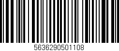Código de barras (EAN, GTIN, SKU, ISBN): '5636290501108'