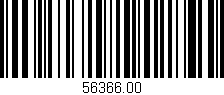 Código de barras (EAN, GTIN, SKU, ISBN): '56366.00'