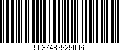 Código de barras (EAN, GTIN, SKU, ISBN): '5637483929006'