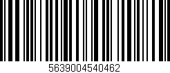 Código de barras (EAN, GTIN, SKU, ISBN): '5639004540462'