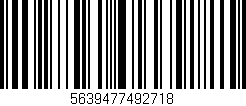 Código de barras (EAN, GTIN, SKU, ISBN): '5639477492718'