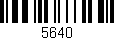 Código de barras (EAN, GTIN, SKU, ISBN): '5640'