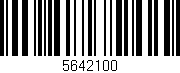Código de barras (EAN, GTIN, SKU, ISBN): '5642100'