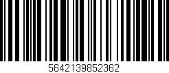 Código de barras (EAN, GTIN, SKU, ISBN): '5642139852362'