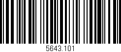 Código de barras (EAN, GTIN, SKU, ISBN): '5643.101'