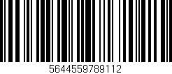 Código de barras (EAN, GTIN, SKU, ISBN): '5644559789112'