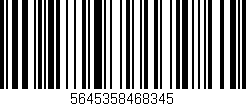 Código de barras (EAN, GTIN, SKU, ISBN): '5645358468345'