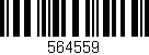 Código de barras (EAN, GTIN, SKU, ISBN): '564559'