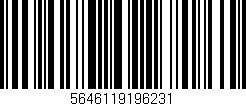 Código de barras (EAN, GTIN, SKU, ISBN): '5646119196231'