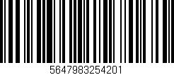 Código de barras (EAN, GTIN, SKU, ISBN): '5647983254201'