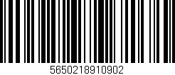 Código de barras (EAN, GTIN, SKU, ISBN): '5650218910902'