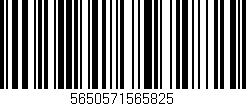 Código de barras (EAN, GTIN, SKU, ISBN): '5650571565825'