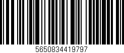 Código de barras (EAN, GTIN, SKU, ISBN): '5650834419797'