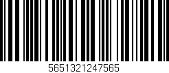 Código de barras (EAN, GTIN, SKU, ISBN): '5651321247565'