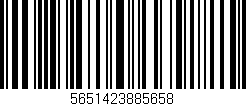 Código de barras (EAN, GTIN, SKU, ISBN): '5651423885658'