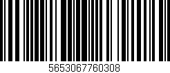 Código de barras (EAN, GTIN, SKU, ISBN): '5653067760308'