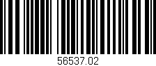 Código de barras (EAN, GTIN, SKU, ISBN): '56537.02'