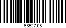 Código de barras (EAN, GTIN, SKU, ISBN): '56537.05'