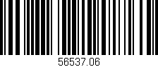 Código de barras (EAN, GTIN, SKU, ISBN): '56537.06'