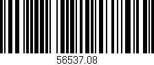 Código de barras (EAN, GTIN, SKU, ISBN): '56537.08'