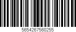 Código de barras (EAN, GTIN, SKU, ISBN): '5654267560255'