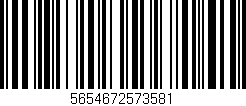 Código de barras (EAN, GTIN, SKU, ISBN): '5654672573581'
