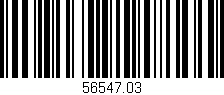 Código de barras (EAN, GTIN, SKU, ISBN): '56547.03'