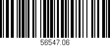 Código de barras (EAN, GTIN, SKU, ISBN): '56547.06'