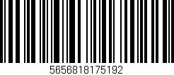 Código de barras (EAN, GTIN, SKU, ISBN): '5656818175192'