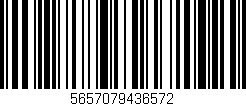 Código de barras (EAN, GTIN, SKU, ISBN): '5657079436572'